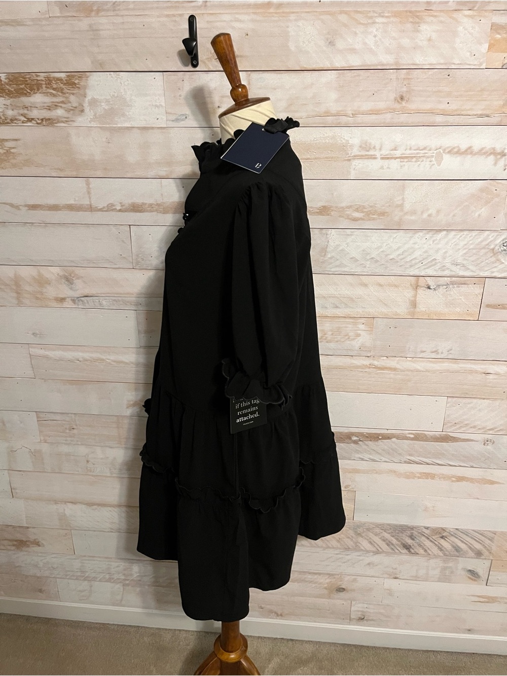 NWT Tuckernuck size M Selena mini dress in black - Picture 6 of 10